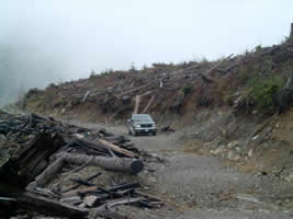 My Truck In a Clearcut In Klanawa